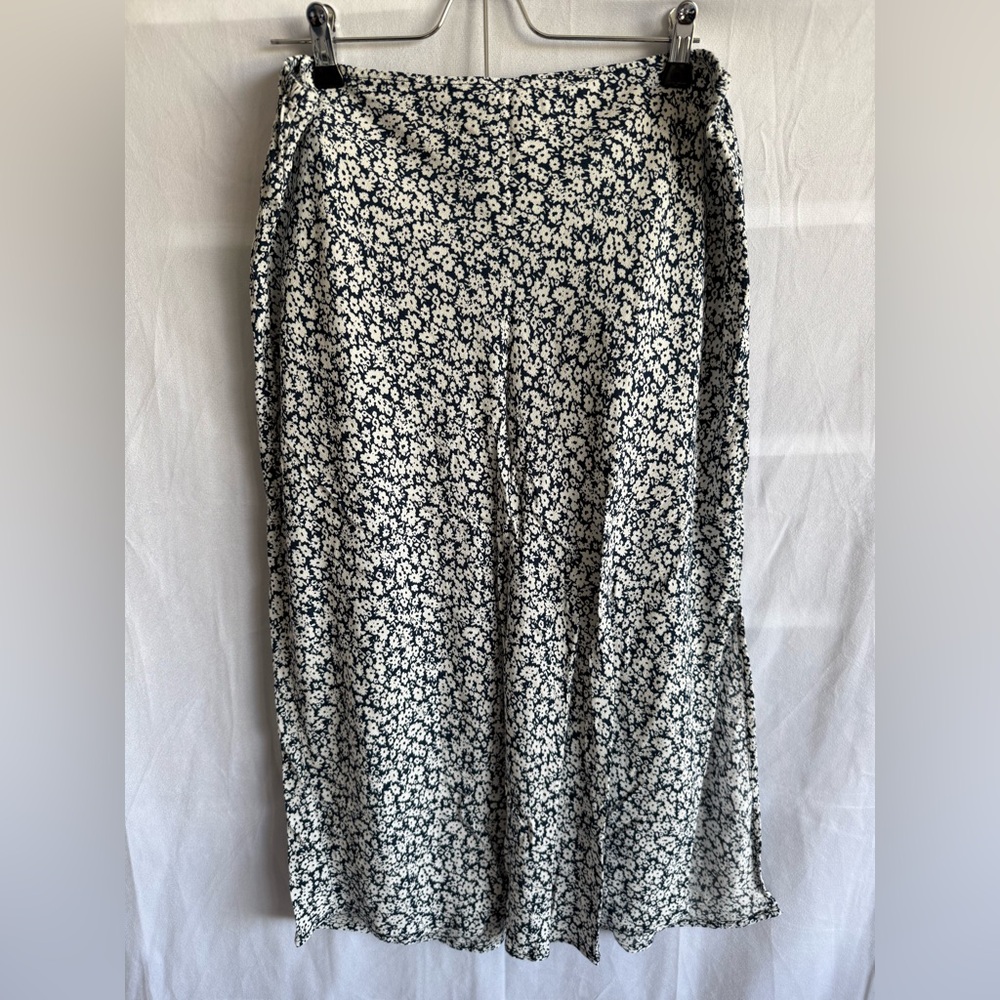 Old Navy Floral High Waisted Midi Slip Skirt Women’s XL